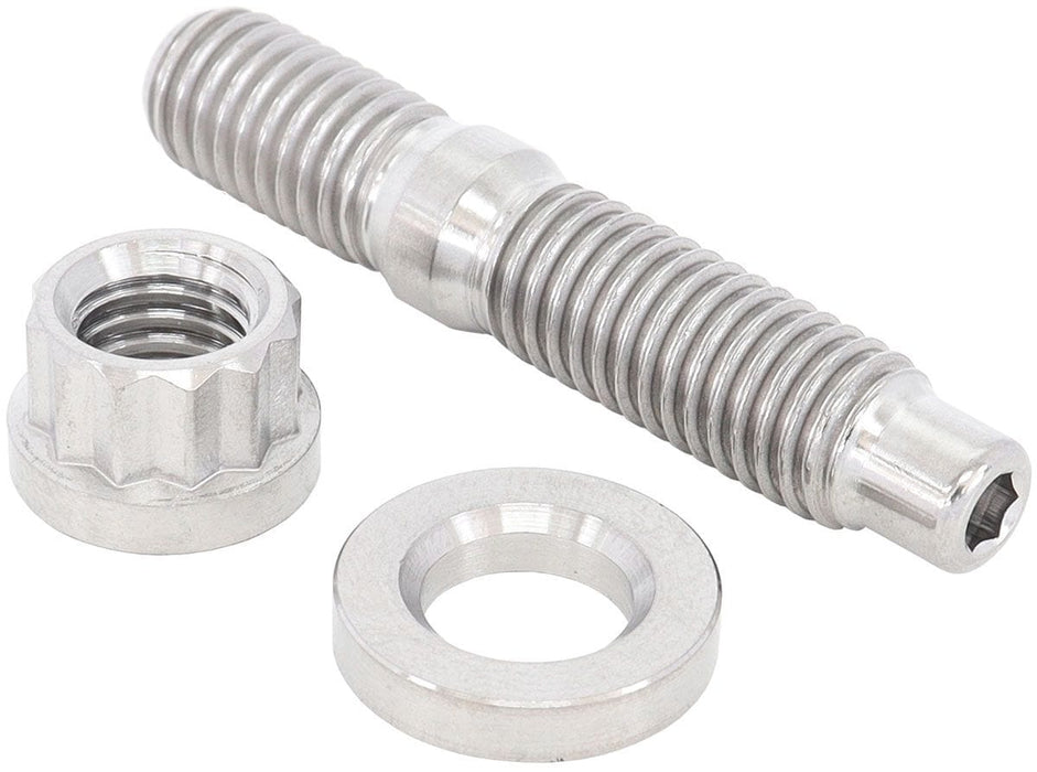 Aeroflow Performance Sold as One Stud, One Flat Washer and One 12 Point Nut M8 x 1.25mm Titanium Stud, Nut and Washer Kit AF55-2000 Autofit