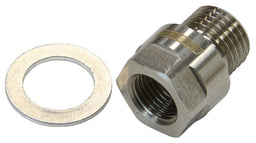 Aeroflow Performance Stainless Metric Pipe Reducer M12 x 1.5 to 1/8" AF912-M12-02SS Autofit