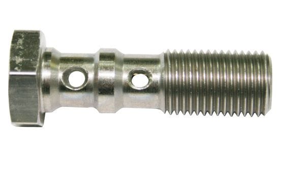 Aeroflow Performance Stainless Steel Double Banjo Bolt 7/16"-20 Stainless Steel Double Banjo Bolt 7/16"-20 AF305-04 Autofit