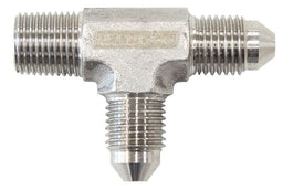 Aeroflow Performance Stainless Steel Finish Tee with NPT On Run 1/8" to -3AN AF826-03SS Autofit