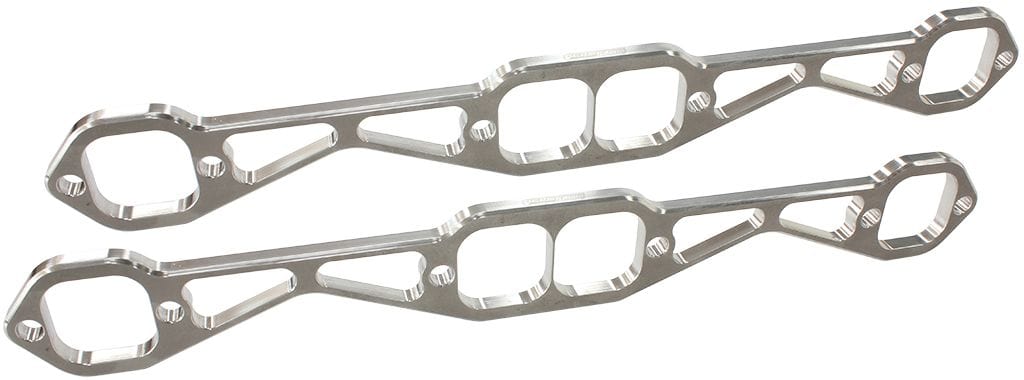 Aeroflow Performance Stainless Steel, Sold as a Pair SB Chev 1-3/4" Square Port Header Flange AF9551-1001 Autofit