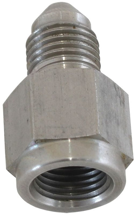 Aeroflow Performance Stainless Steel Straight Female NPT to Male AN Adapter 1/8" to -3AN AF370-03SS Autofit