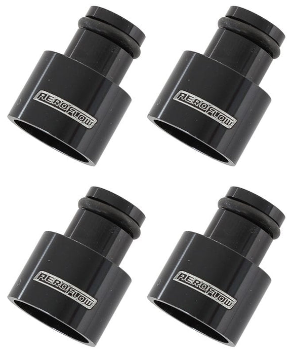Aeroflow Performance Suit 11mm Fuel Rail With 14mm Injector, 12mm High (4 Pack) Fuel Injector Adapter AF64-2885 Autofit