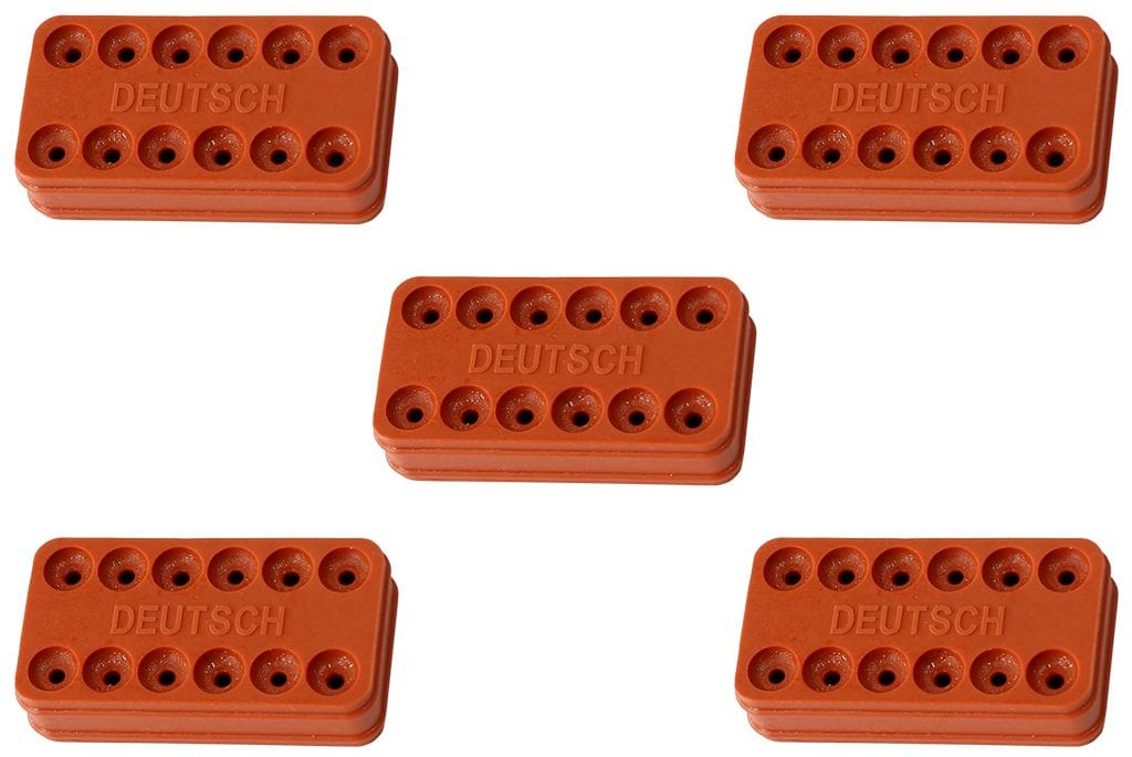 Aeroflow Performance Suit 12 Pin Connector With 14 AWG Wire, 5-Pack Replacement WeatherTight Wire Seal AF49-9044 Autofit