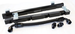 Aeroflow Performance Suit 14mm Full Length Fuel Injectors, -8ORB Ports Holden 304-355 V8 Billet EFI Fuel Rails - Black AF64-2008BLK Autofit