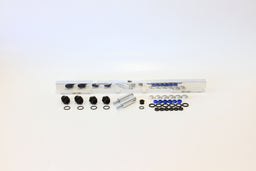 Aeroflow Performance Suit 14mm Full Length Fuel Injectors, -8ORB Ports Toyota 2JZ Non-VVTI Billet EFI Fuel Rail - Polished AF64-2059P Autofit