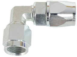 Aeroflow Performance Suit 200 Series PTFE (Teflon) Hose Zinc Coated Steel 90° Hose End -6AN to -6AN AF203-06S Autofit