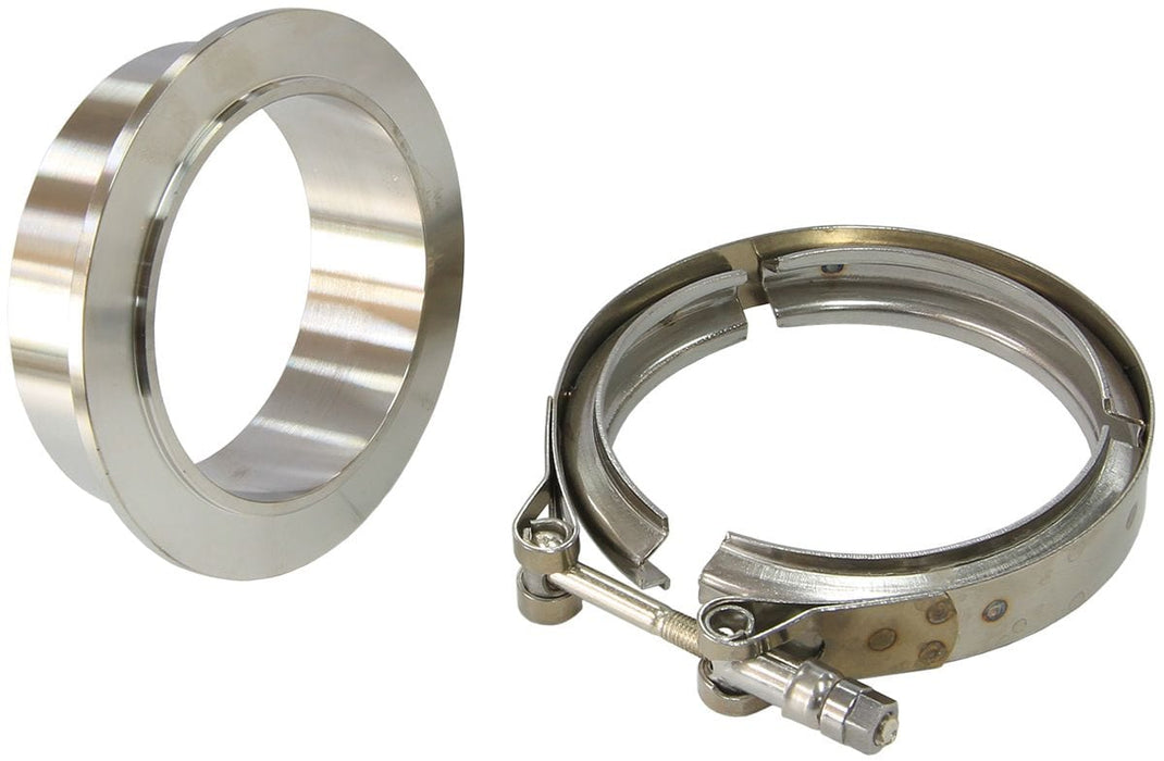 Aeroflow Performance Suit Aeroflow Turbo's AF8005-6005 With 4" I.D Flange Boosted Compressor Outlet 4.25" O.D Stainless Steel V-Band Kit AF8080-1014 Autofit