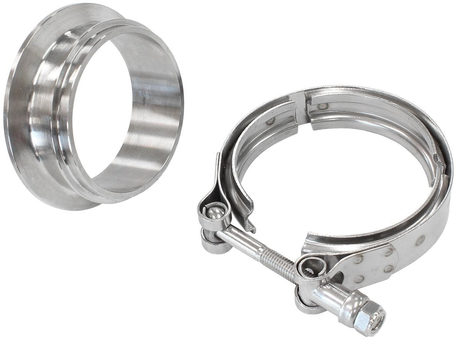 Aeroflow Performance Suit Aeroflow Turbo's With 2-43/64" I.D Flange Boosted Turbine Inlet 3.62" O.D Stainless Steel V-Band Kit AF8080-1019 Autofit
