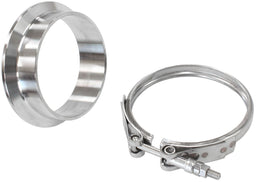 Aeroflow Performance Suit Aeroflow Turbo's With 3-11/32" I.D Flange Boosted Turbine Outlet 4.25" O.D Stainless Steel V-Band Kit AF8080-1020 Autofit