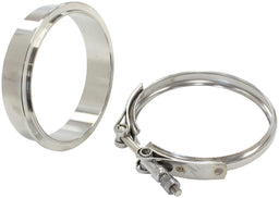 Aeroflow Performance Suit Aeroflow Turbo's With 4.5" I.D Flange Boosted Turbine Outlet 4.50" O.D Stainless Steel V-Band Kit AF8080-1012 Autofit