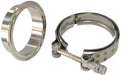 Aeroflow Performance Suit Aeroflow Turbo's With 4" I.D Flange Boosted Turbine Outlet 3.62" O.D Stainless Steel V-Band Kit AF8080-1003 Autofit