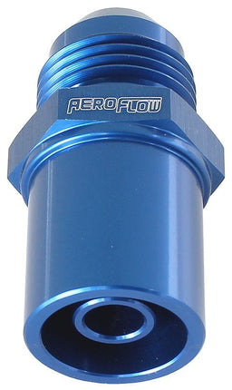 Aeroflow Performance Suit BA-FG Ford Falcon Press In Front Valve Cover Breather Adapter -8AN Blue (20mm O.D) AF708-08F Autofit