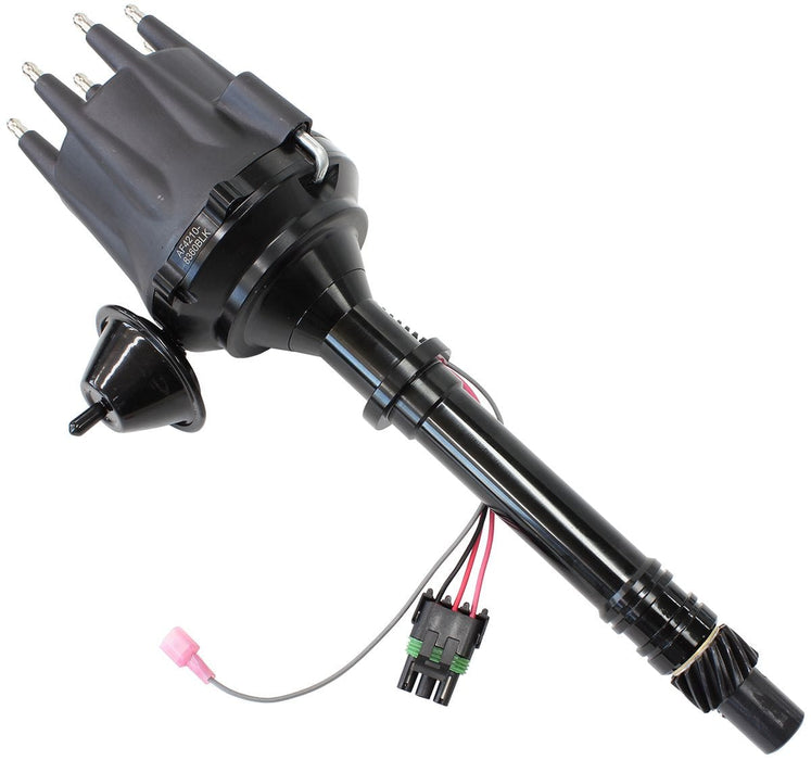 Aeroflow Performance Suit Chev Small Block and Big Block V8 XPRO Chevrolet Ready to Run Distributor, Black Anodised Body with Black Cap AF42 Autofit