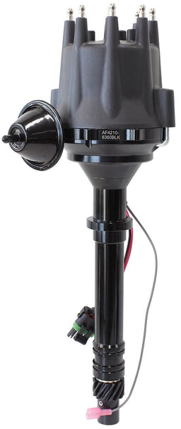 Aeroflow Performance Suit Chev Small Block and Big Block V8 XPRO Chevrolet Ready to Run Distributor, Black Anodised Body with Black Cap AF42 Autofit