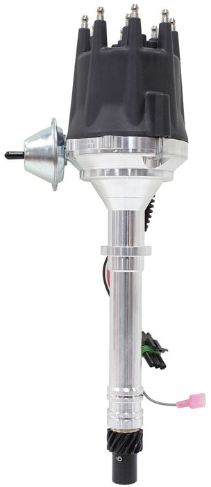 Aeroflow Performance Suit Chev Small Block and Big Block V8 XPRO Chevrolet Ready to Run Distributor, Machined Aluminium Body with Black Cap Autofit