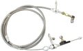 Aeroflow Performance Suit Chrysler Torqueflite 727 Transmission Kickdown Cable With Stainless Steel Cover & Chrome Ends AF72-7008 Autofit