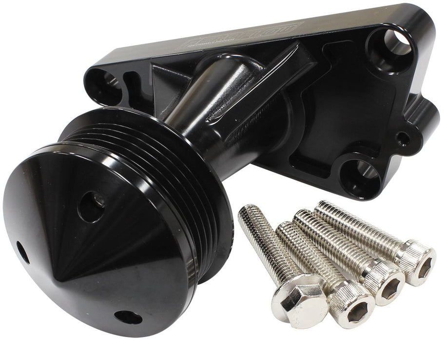 Aeroflow Performance Suit Early VT-VZ and VE-VF Belt Lines GM LS Power Steer Delete Idler Bracket - Black AF64-4367BLK Autofit