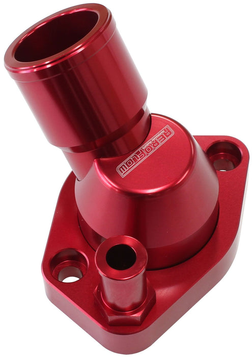 Aeroflow Performance Suit Ford 289-351W Billet 45° Swivel Thermostat Housing, Red Finish AF64-2233R Autofit