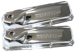 Aeroflow Performance Suit Ford 302-351 Cleveland With Aeroflow Logo Chrome Steel Valve Covers AF1821-5001 Autofit