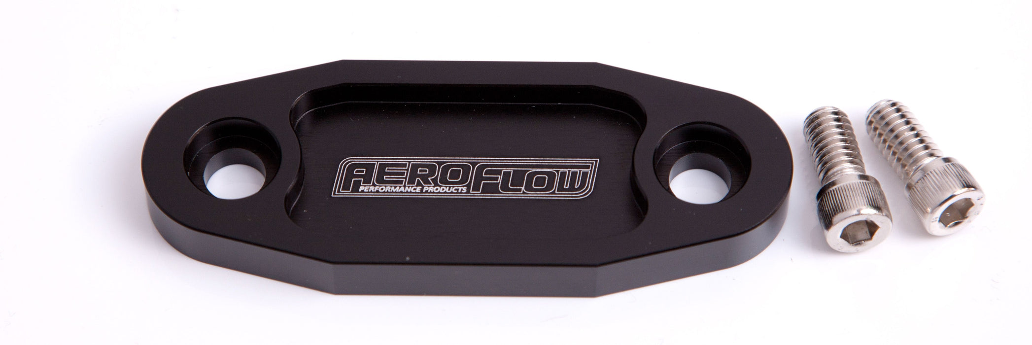 Aeroflow Performance Suit Ford 302-351C Billet Fuel Pump Block-Off Plate - Black AF64-2020BLK Autofit