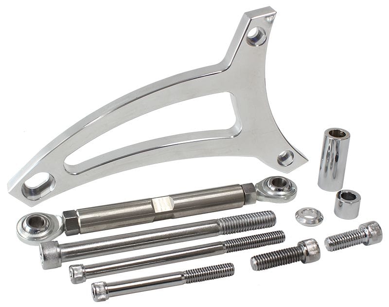 Aeroflow Performance Suit Ford 351W with drivers side water pump hose inlet Ford 351 Windsor Standard Mount Billet Alternator Bracket - Polished Finish AF64 Autofit