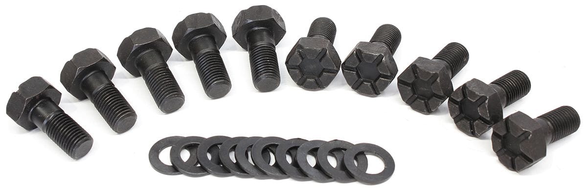 Aeroflow Performance Suit Ford 9", 7/16" Thread x 25.4mm (1") UHL pack of 10 Ring Gear Bolts AF5075-1011 Autofit
