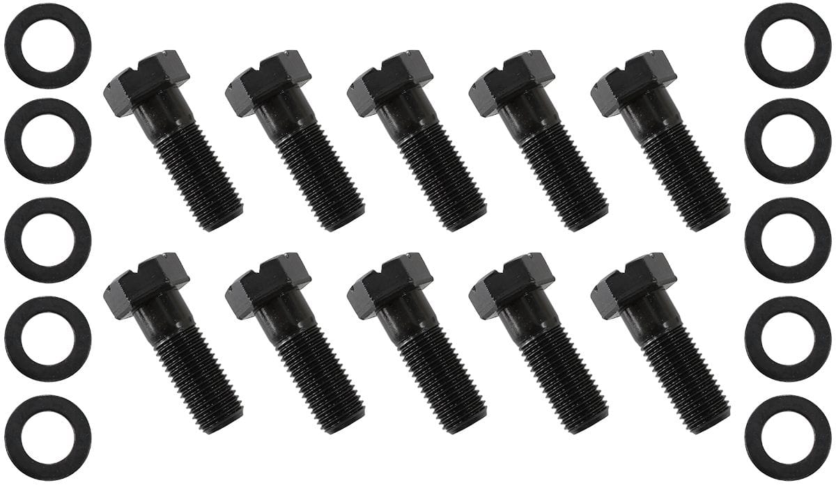 Aeroflow Performance Suit Ford 9", 7/16" Thread x 30.7mm (1-7/32") UHL pack of 10 Ring Gear Bolts AF5075-1010 Autofit