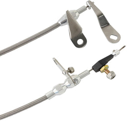 Aeroflow Performance Suit Ford C4 Transmission Kickdown Cable With Stainless Steel Cover & Chrome Ends AF72-7003 Autofit