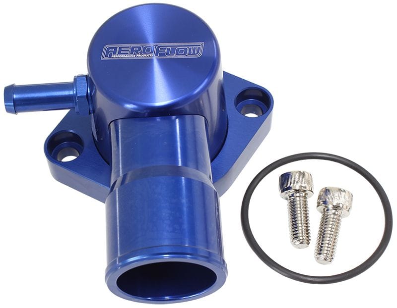 Aeroflow Performance Suit Ford Falcon EF-FG 6 Cyl. 2005-on Billet Aluminium Swivel Thermostat Housing - Blue AF64-4036 Autofit