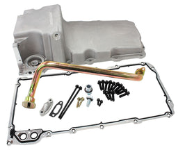 Aeroflow Performance Suit GM LS Series, 5.85 Litre Capacity GM LS Cast Aluminium Conversion Rear Sump Oil Pan AF82-2301 Autofit