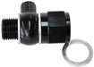 Aeroflow Performance Suit GM LS Series engine, 1/8" NPT port, Black finish Oil Pressure Adapter AF166-05-02BLK Autofit