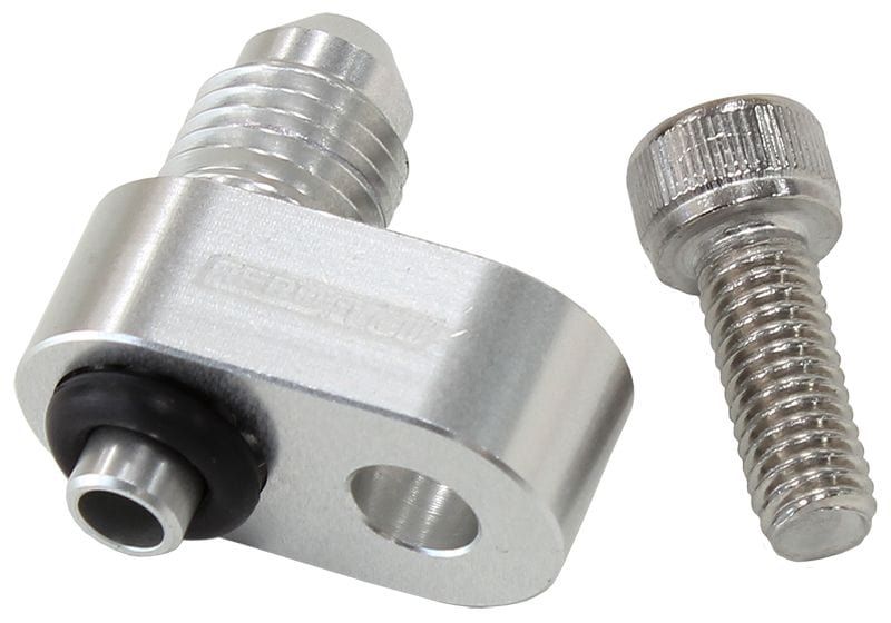 Aeroflow Performance Suit GM LS Series Engines, Each -4AN Water Cross-Over Adapter - Silver AF64-2186 Autofit