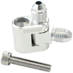 Aeroflow Performance Suit GM LS Series Engines with 2 x -4AN Male Ends Dual Swivel Water Cross-Over Adapter, Silver AF64-2188 Autofit