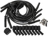 Aeroflow Performance Suit GM LS Series Engines With Coil Relocation Xpro Universal 8.5mm V8 Ignition Lead Set with 45° Coil Boots - Black AF4030-320 Autofit