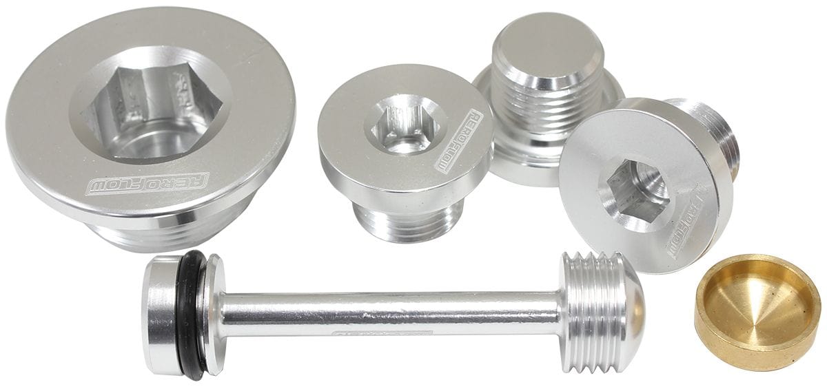 Aeroflow Performance Suit GM LS Series Welsh Plug Kit with Billet Barbell AF64-2125 Autofit