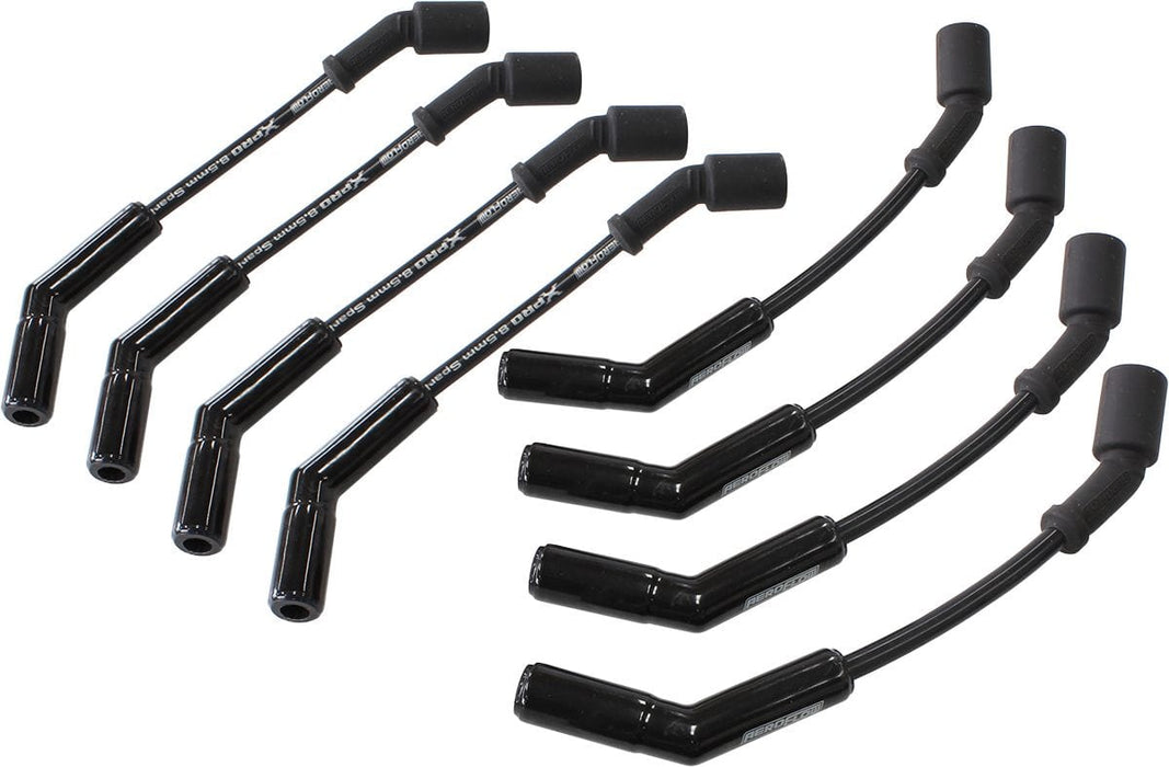 Aeroflow Performance Suit GM LS1, LS2 XPRO LS 12" Ignition Lead Set with Ceramic 135 Degree Boots AF4038-32823C Autofit