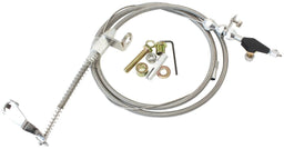 Aeroflow Performance Suit GM Powerglide Transmission Kickdown Cable With Stainless Steel Cover & Chrome Ends AF72-7002 Autofit