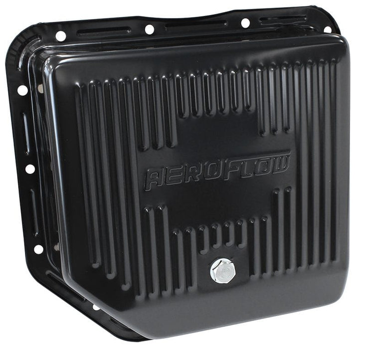 Aeroflow Performance Suit GM TH350, Deep Pan With Drain Plug Black Transmission Pan AF1826-3003 Autofit