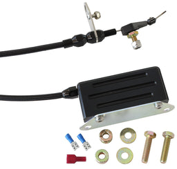 Aeroflow Performance Suit GM TH400 Transmission Kickdown Cable With Black Stainless Steel Cover & Black Ends AF72-7004BLK Autofit