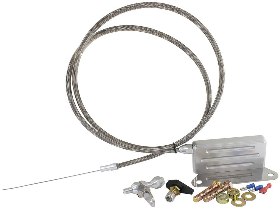 Aeroflow Performance Suit GM TH400 Transmission Kickdown Cable With Stainless Steel Cover & Chrome Ends AF72-7004 Autofit