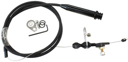Aeroflow Performance Suit GM TH700 & Early 4L60E Transmission Kickdown Cable With Black Stainless Steel Cover & Black Ends AF72-7000BLK Autofit