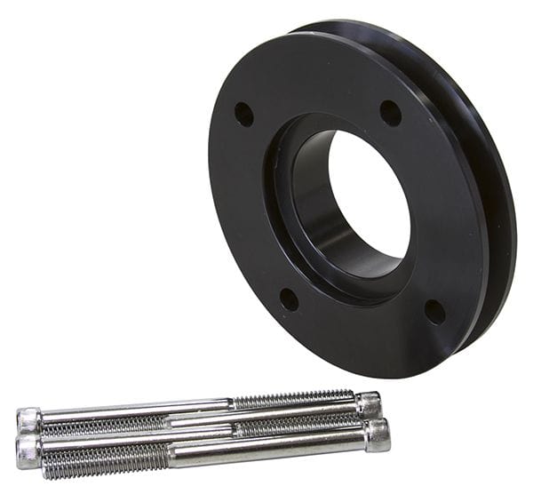 Aeroflow Performance Suit Holden 253-308 V8 when using AF64-3003 Gilmer Drive Kit Gilmer V-Groove Adapter - Black Finish AF64-3010BLK Autofit