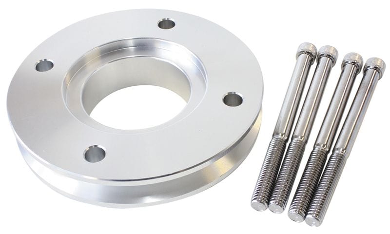 Aeroflow Performance Suit Holden 253-308 V8 when using AF64-3003 Gilmer Drive Kit Gilmer V-Groove Adapter - Silver Finish AF64-3010 Autofit