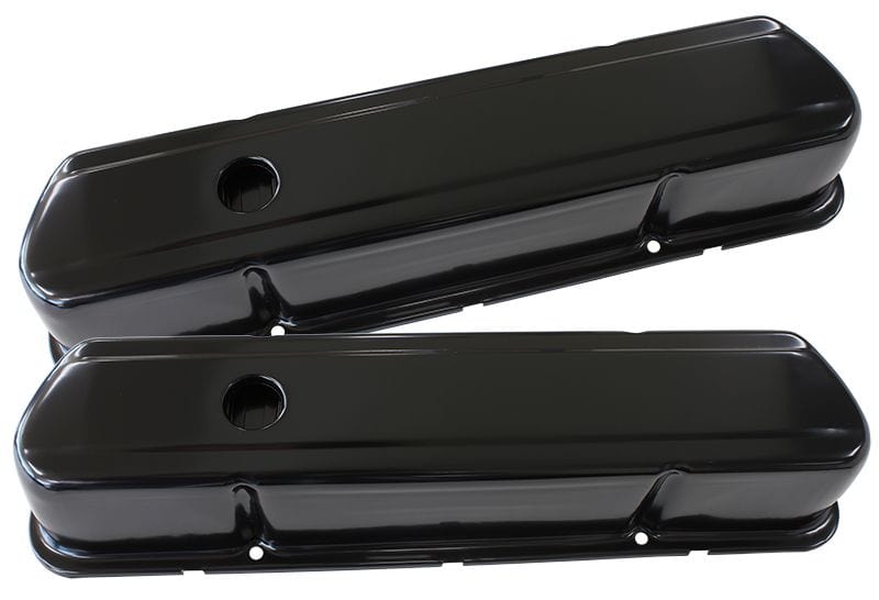 Aeroflow Performance Suit Holden 253-308 Without Aeroflow Logo Black Steel Valve Covers AF1822-5054 Autofit
