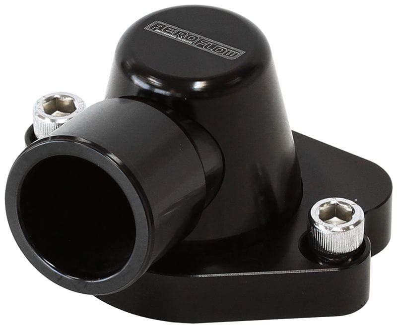 Aeroflow Performance Suit Holden V8 (Swivel. No Heater Outlet) Billet Thermostat Housing - Black AF64-2056BLK Autofit