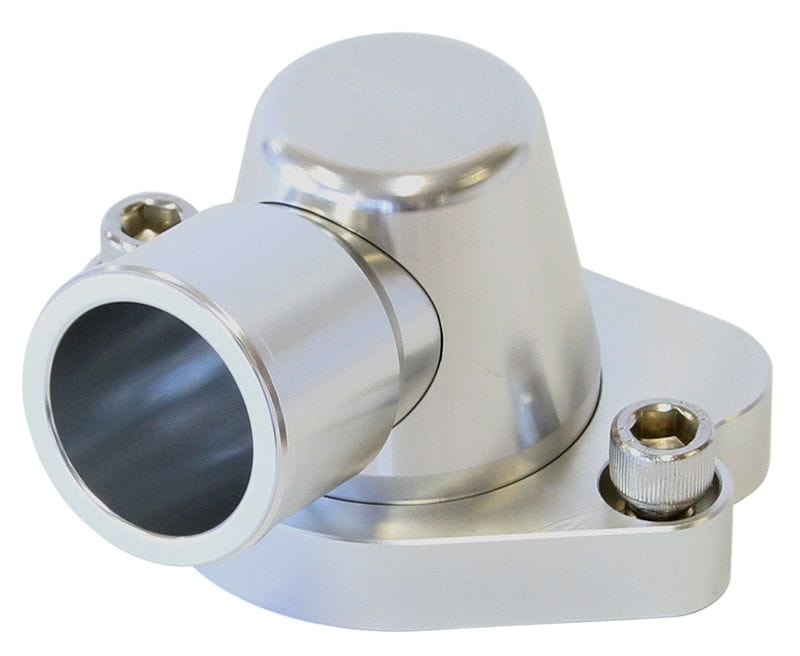 Aeroflow Performance Suit Holden V8 (Swivel. No Heater Outlet) Billet Thermostat Housing - Silver AF64-2056S Autofit