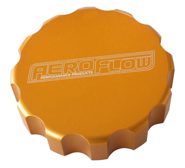 Aeroflow Performance Suit Large Cap, Gold Finish Billet Radiator Cap Cover AF463-0042G Autofit