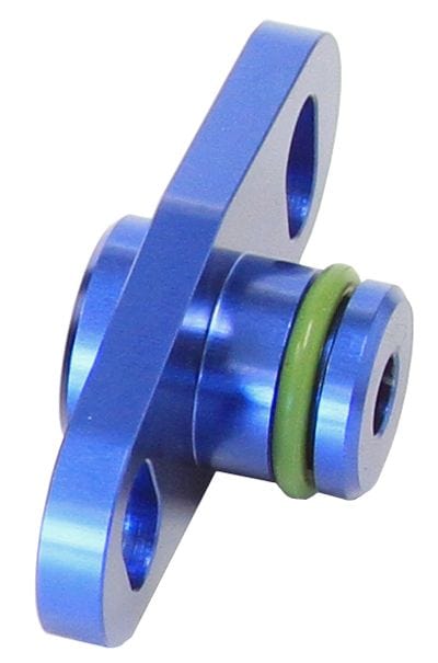 Aeroflow Performance Suit Mitsubishi 16mm Seal & 37-40mm Centres Fuel Rail Adapter (Blue) AF64-2066 Autofit