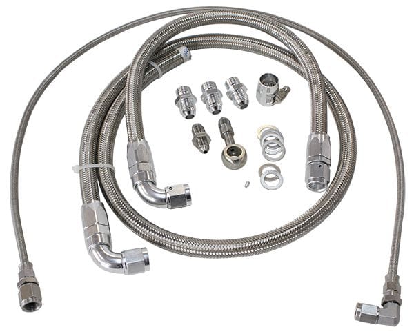 Aeroflow Performance Suit Nissan SR20 S13 Turbo Oil & Water Feed Line Kit AF30-1001 Autofit